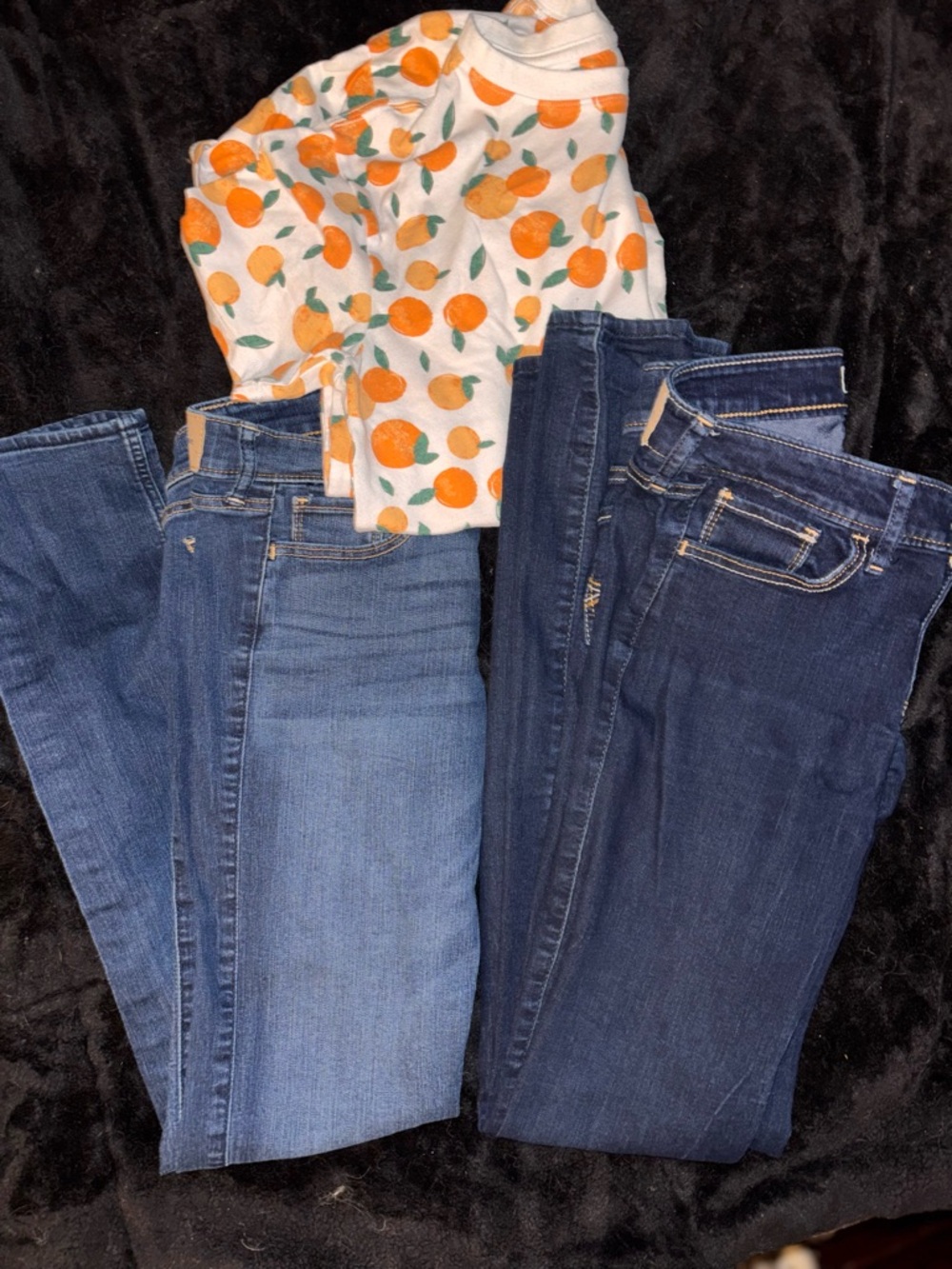Abercrombie & Fitch girls Skinny Jeans - Light Blue & Dark Indigo (2 pair)